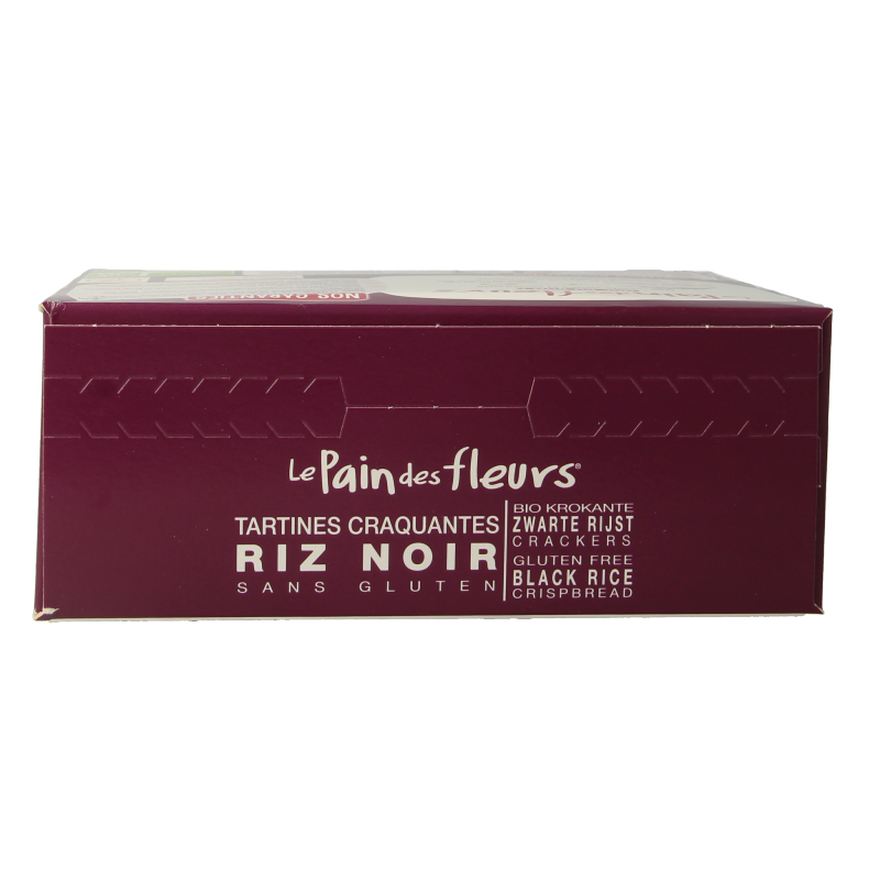 Pain Des Fleurs Zwarte rijst crackers bio 150 Gram