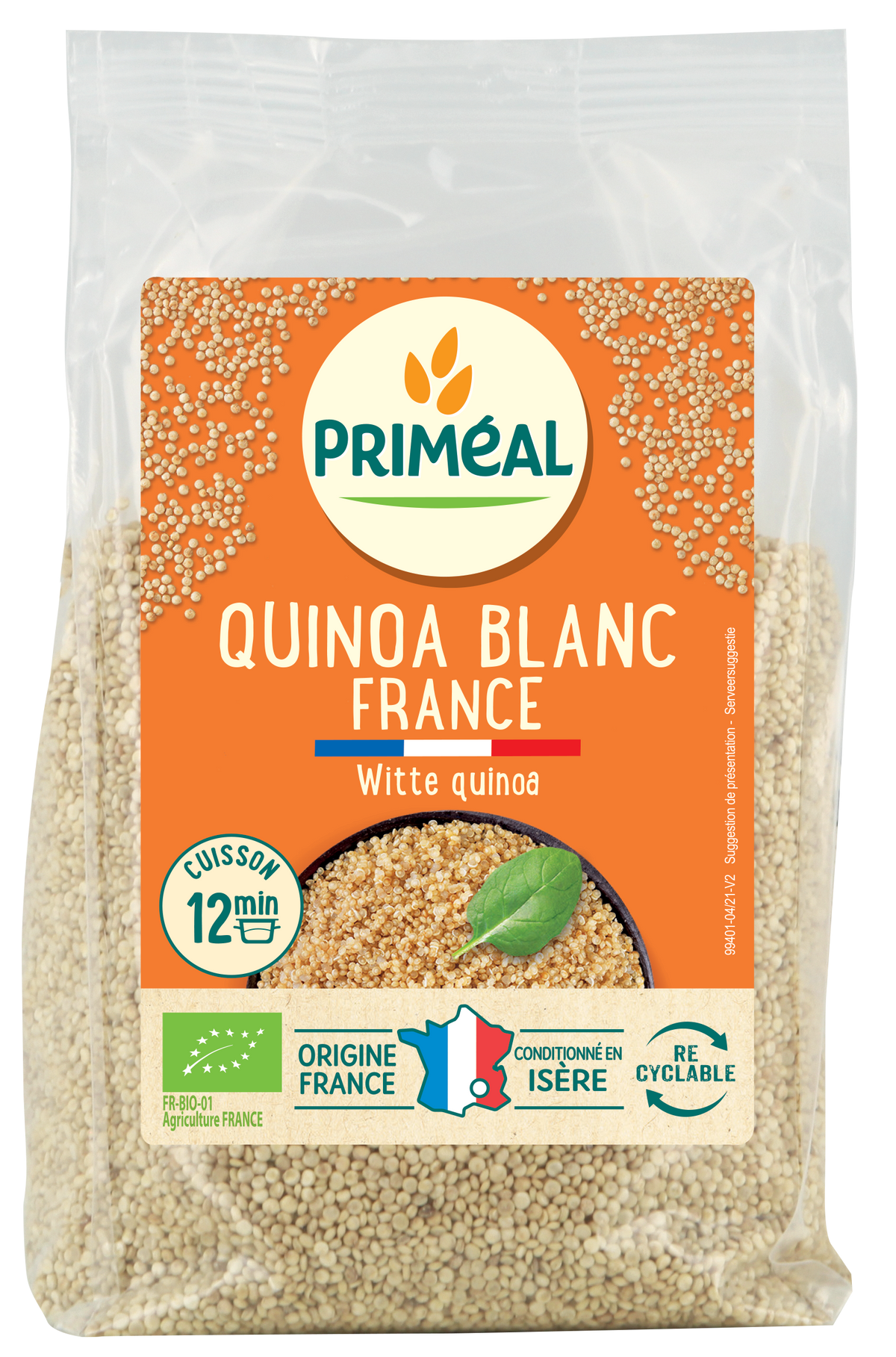 Primeal Quinoa Frans bio 400.00 Gram