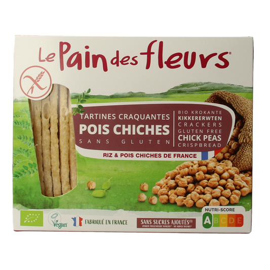 Pain Des Fleurs Kikkererwten crackers bio 150 Gram
