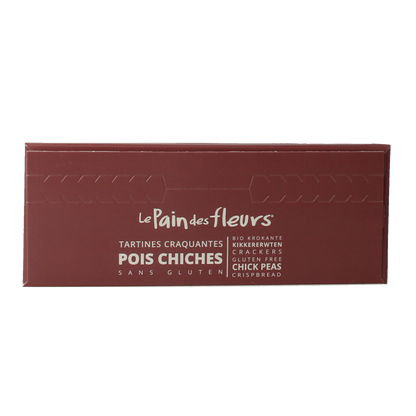 Pain Des Fleurs Krokante crackers kikkererwten glutenvrij bio 150 Gram