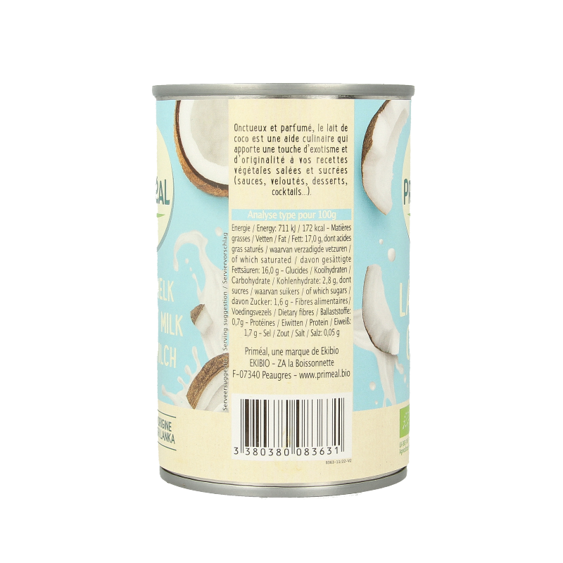 Primeal Kokosmelk bio 400 Milliliter