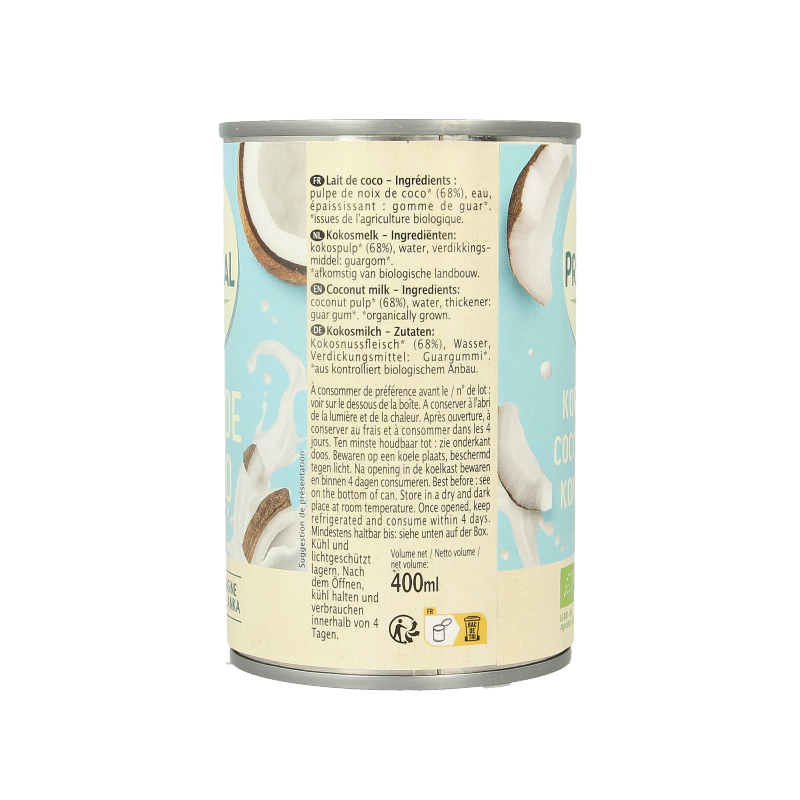 Primeal Kokosmelk bio 400 Milliliter
