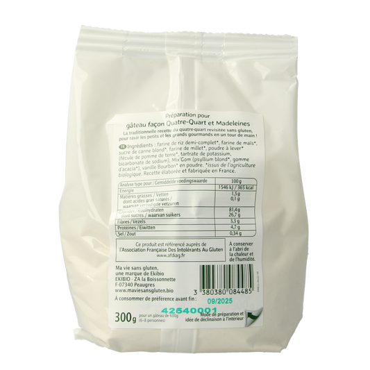 Ma Vie Sans Cakemix glutenvrij bio 300 Gram