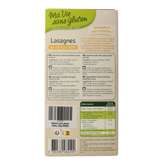 Ma Vie Sans Lasagnebladen van gele linzen glutenvrij bio 250.00 Gram
