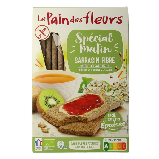 Pain Des Fleurs Special matin boekweit ontbijtcrackers bio 230 Gram