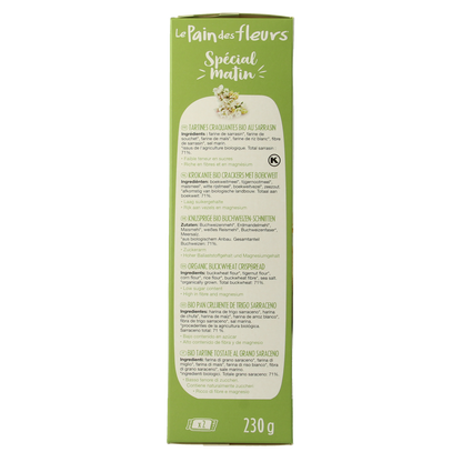 Pain Des Fleurs Special matin boekweit ontbijtcrackers bio 230.00 Gram