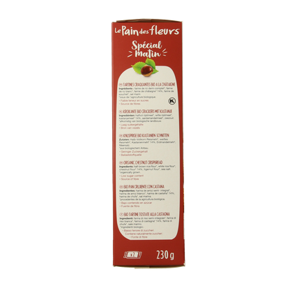 Pain Des Fleurs Special matin kastanje ontbijtcrackers bio 230.00 Gram
