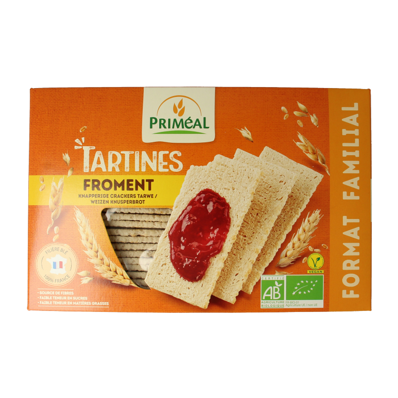 Primeal Tarwe crackers bio 250 Gram