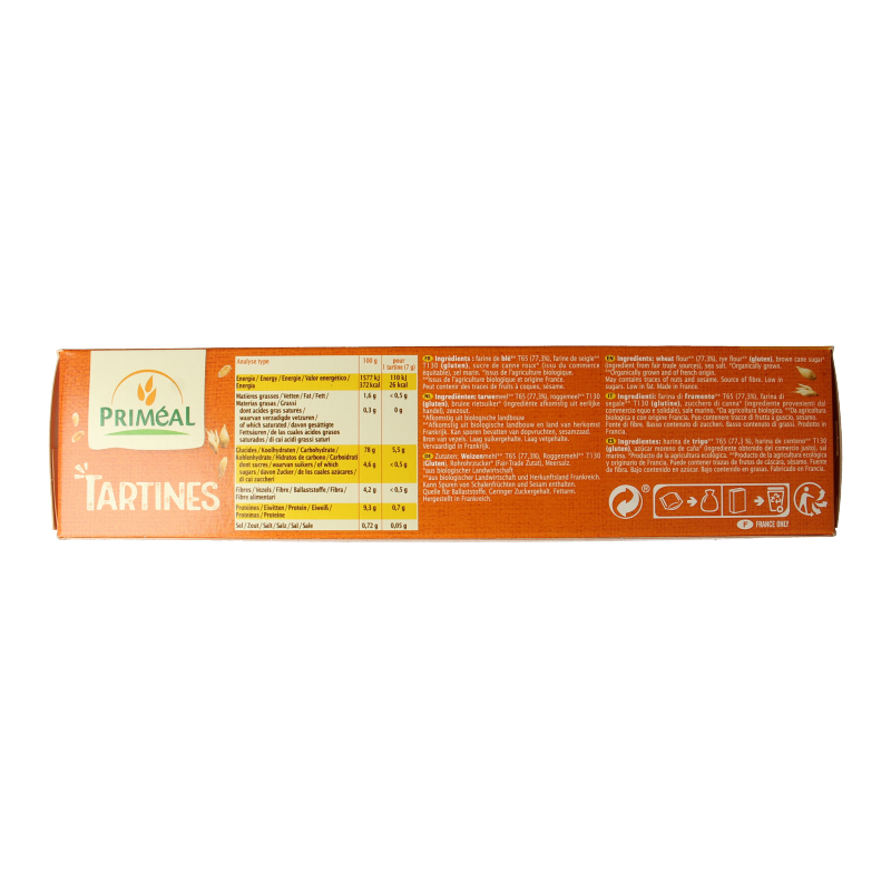 Primeal Tarwe crackers bio 250 Gram