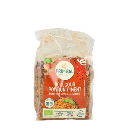Primeal Bulgur met paprika en Spaanse peper bio 300.00 Gram