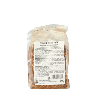 Primeal Bulgur met paprika en Spaanse peper bio 300.00 Gram