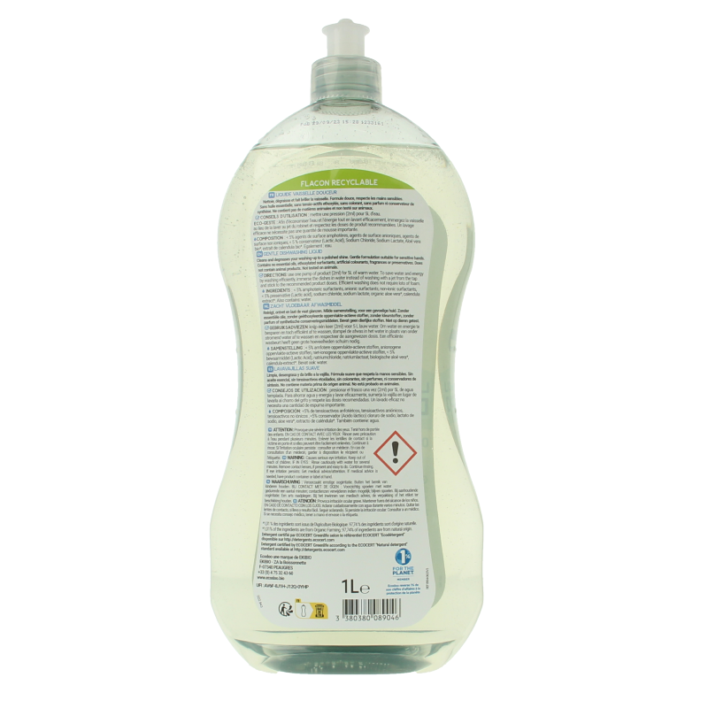 Ecodoo Afwasmiddel vloeibaar hypoallergeen 1 Liter
