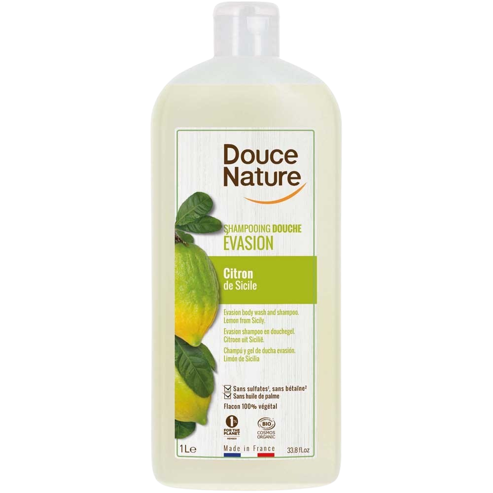 Douce Nature Douchegel & shampoo evasion citroen Sicilie bio 1 Liter