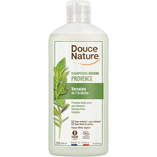 Douce Nature Douchegel & shampoo Provence verbena Ardeche  bio 250 Milliliter