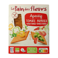 Pain Des Fleurs Aperitif crackers tomaat/paprika bio 150 Gram