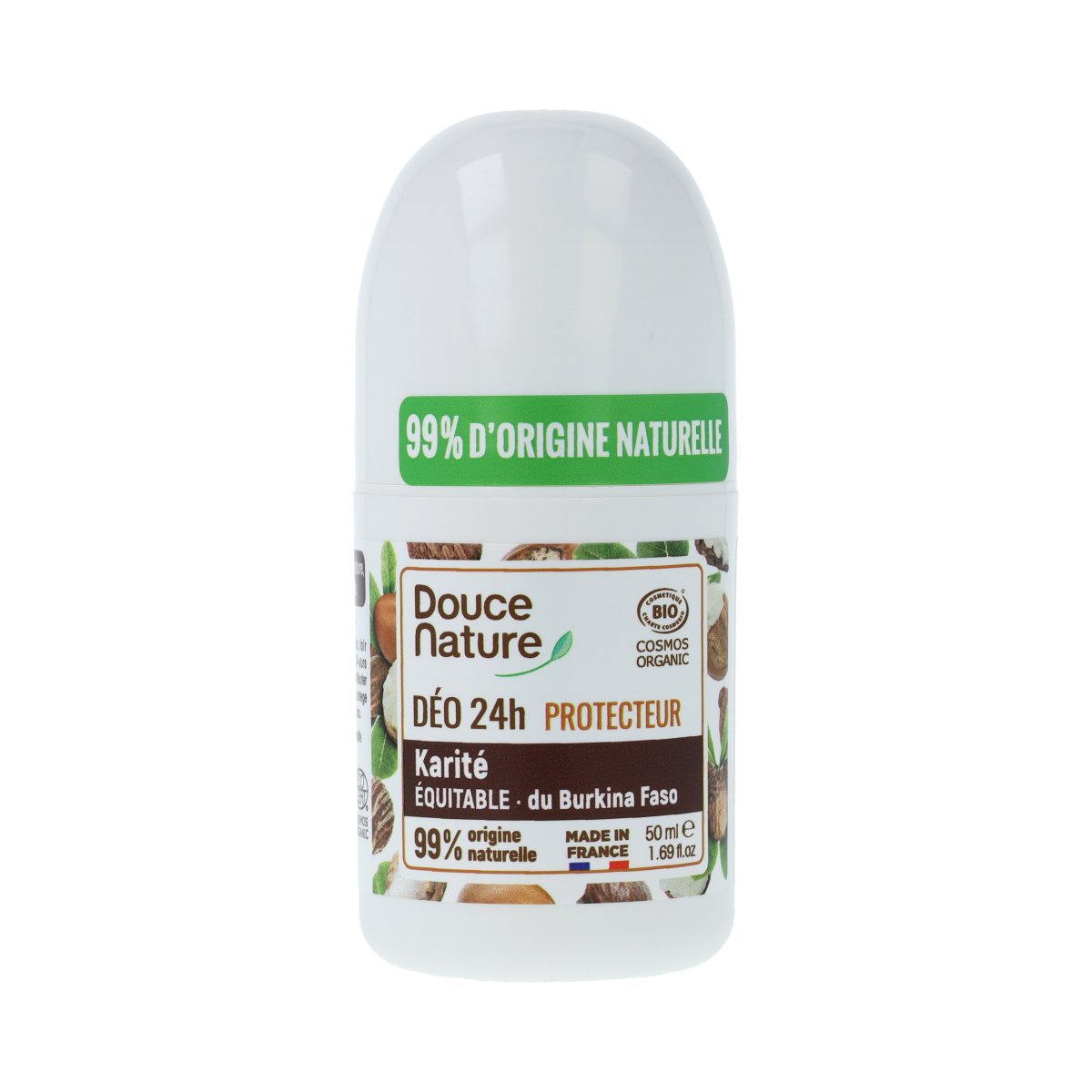 Douce Nature Deodorant roll on met karite sheabutter 24h bio 50.00 Milliliter