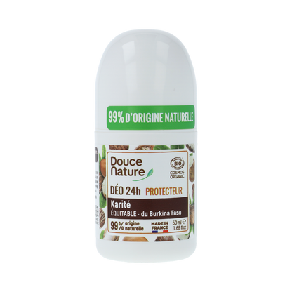 Douce Nature Deodorant roll on met karite sheabutter 24h bio 50.00 Milliliter