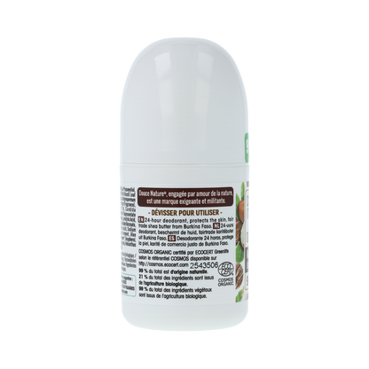 Douce Nature Deodorant roll on met karite sheabutter 24h bio 50.00 Milliliter