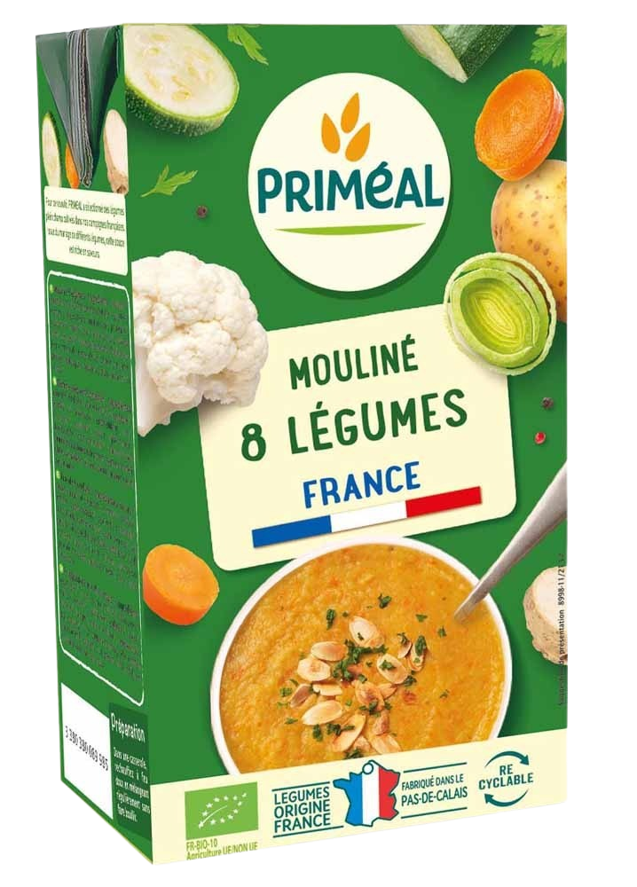 Primeal Groentesoep met 8 groentes bio 1.00 Liter