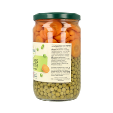 Primeal Doperwten en wortelschijfjes bio 660 Gram