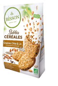 Bisson Zandkoekjes chia & lijnzaad bio 200 Gram
