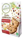 Bisson Zandkoekjes muesli & fruit bio 200.00 Gram
