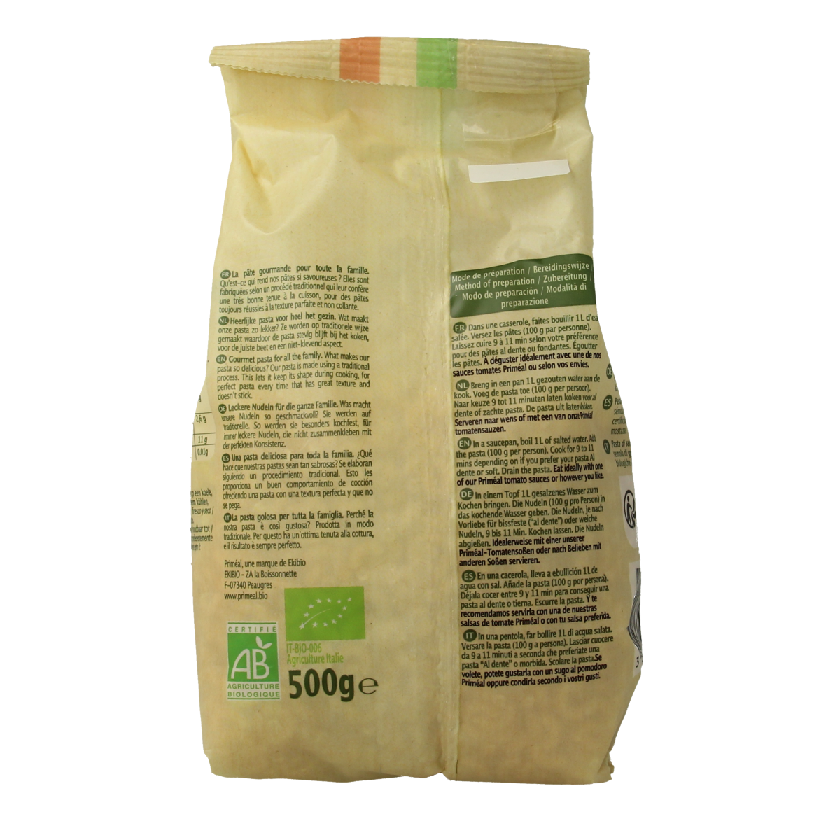Primeal Macaroni familie bio 500.00 Gram