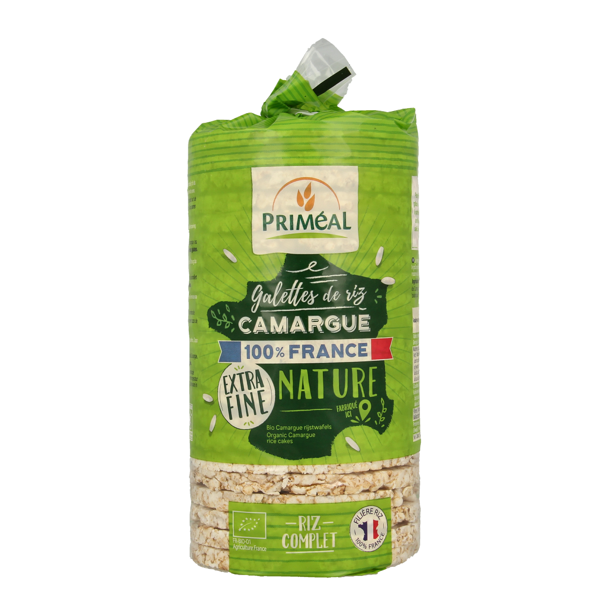Primeal Rijstwafels extra dun Camargue bio 130.00 Gram