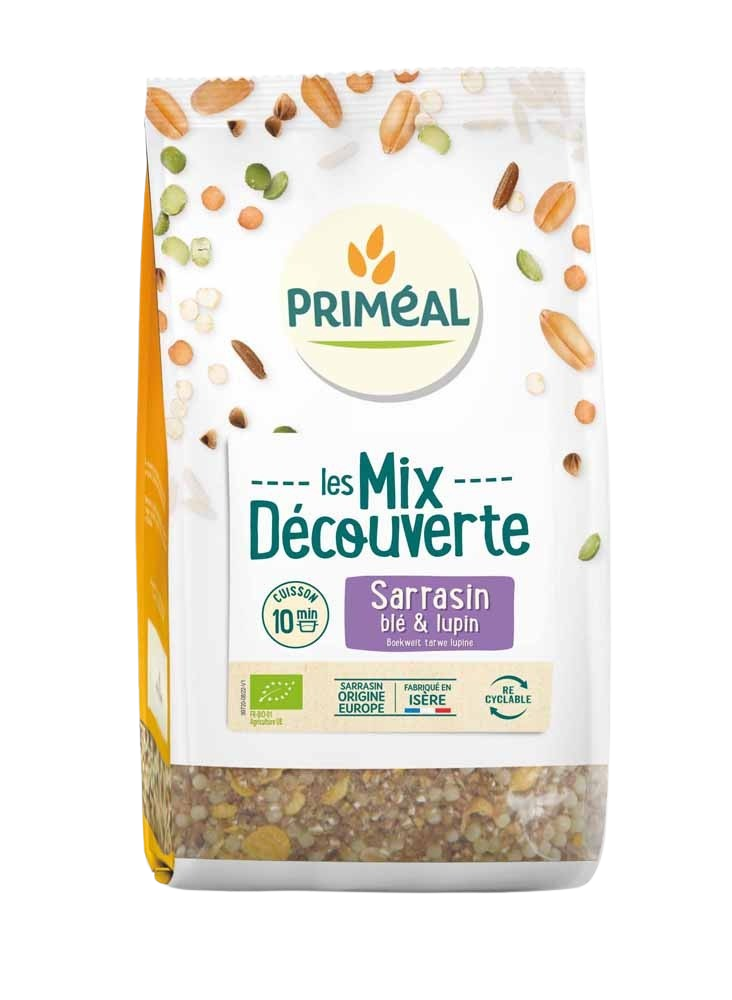 Primeal Granenmix van boekweit tarwe & lupine bio 400 Gram