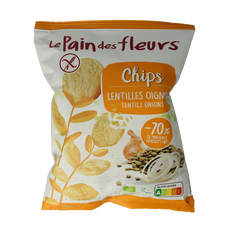 Pain Des Fleurs Chips met linzen en ui bio 50 Gram