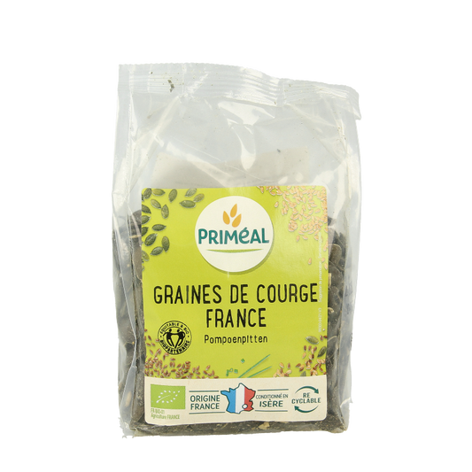 Primeal Pompoenpitten uit Frankrijk bio 250 Gram