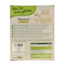 Ma Vie Sans Macaroni van volkoren rijst glutenvrij bio 500 Gram