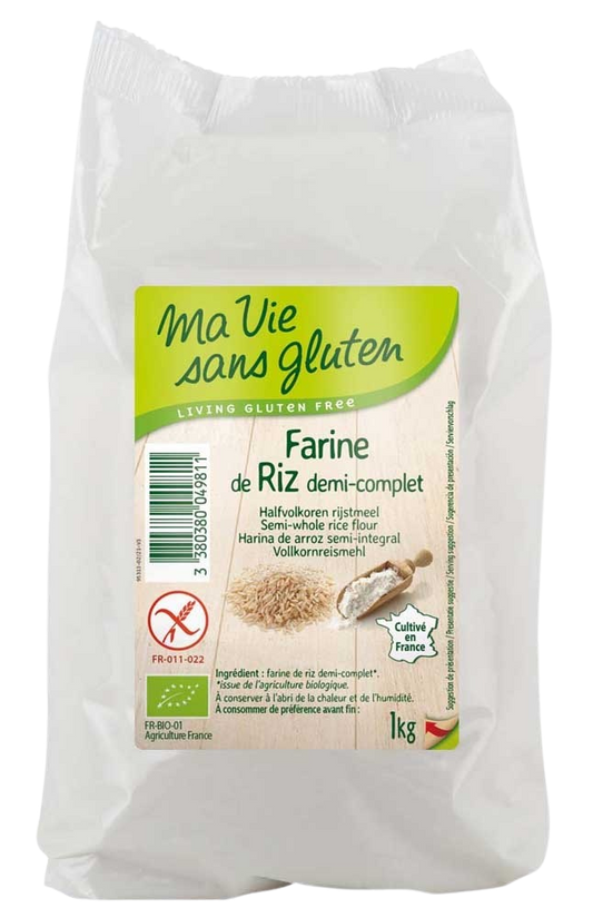 Ma Vie Sans Rijstmeel halfvolkoren glutenvrij bio 1 Kilogram