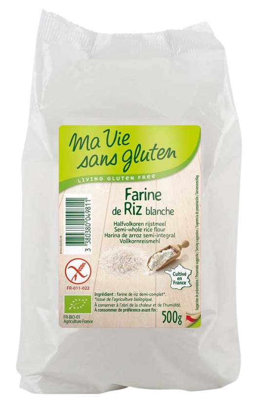 Ma Vie Sans Rijstmeel wit glutenvrij bio 500 Gram