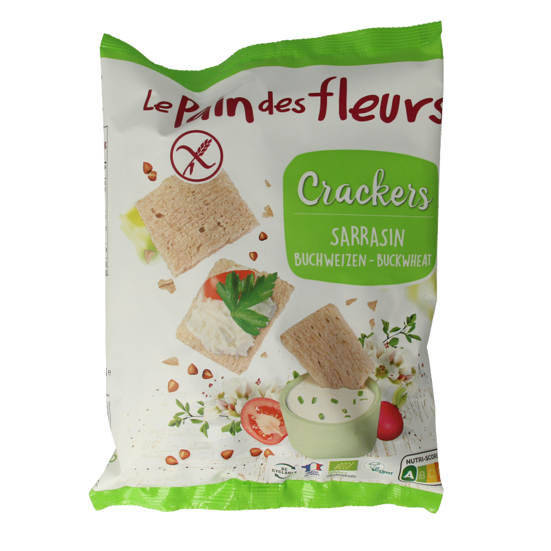 Pain Des Fleurs Salty snack boekweit bio 75 Gram