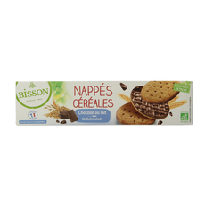 Bisson Melk chocolade frosted granenkoekjes bio 140 Gram