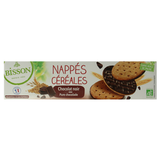 Bisson Pure chocolade frosted granenkoekjes bio 140 Gram