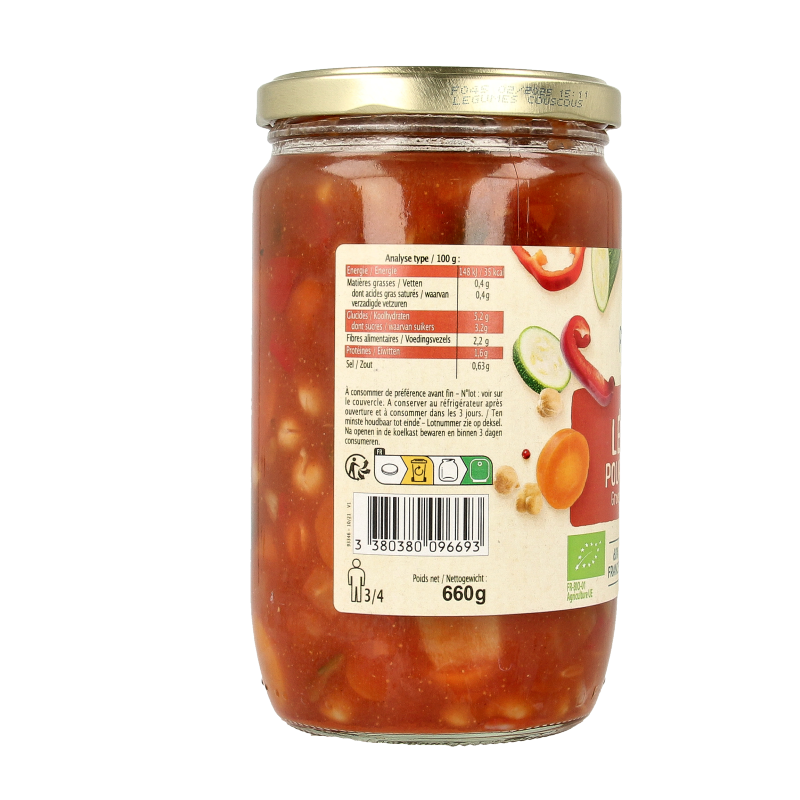 Primeal Groente voor couscous bio 660 Gram