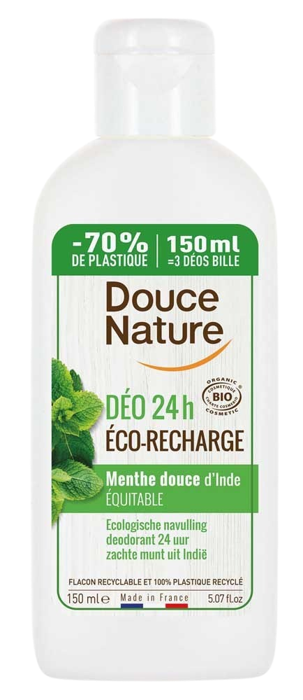 Douce Nature Deodorant mint navulling 150 Milliliter