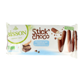 Bisson OP=OP Stick choco melkchocolade bio 130.00 Gram