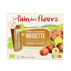Pain Des Fleurs Krokante crackers hazelnoot glutenvrij bio 150.00 Gram