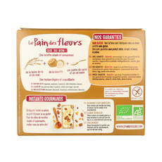 Pain Des Fleurs Krokante crackers hazelnoot glutenvrij bio 150.00 Gram