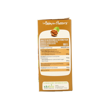 Pain Des Fleurs Krokante crackers hazelnoot glutenvrij bio 150.00 Gram