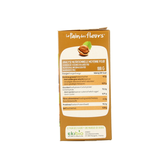 Pain Des Fleurs Krokante crackers hazelnoot glutenvrij bio 150.00 Gram