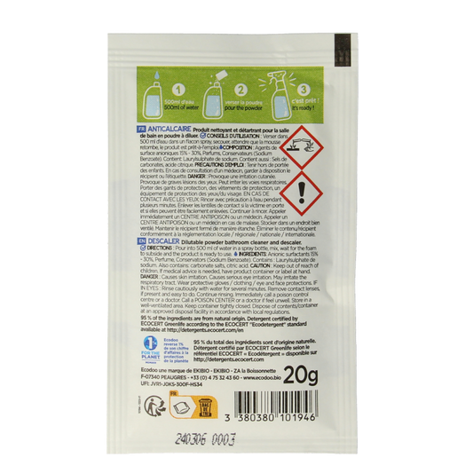 Ecodoo Kalkreiniger poeder oplosbaar eco 20 Gram