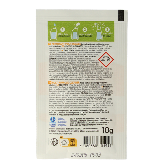 Ecodoo Allesreiniger poeder oplosbaar eco 10 Gram