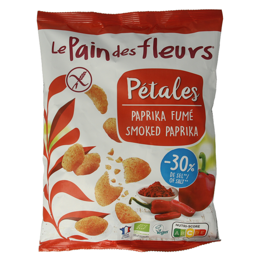 Pain Des Fleurs Chips paprika glutenvrij bio 75 Gram