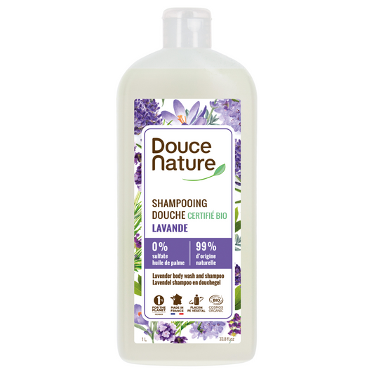 Douce Nature Douchegel & shampoo lavendel bio 1 Liter