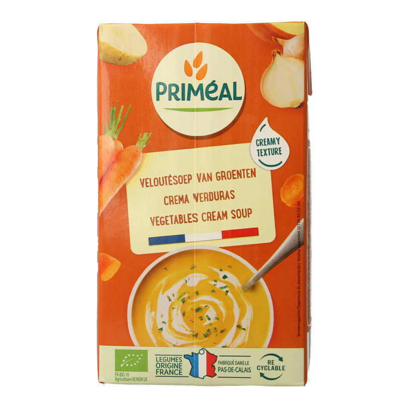 Primeal Groentecremesoep bio 1.00 Liter