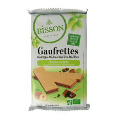 Bisson Wafels choco hazelnoot bio 200 Gram